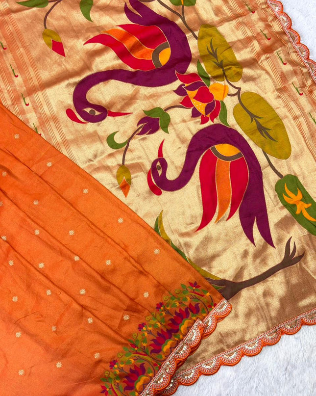 Tissue Shimmer Silk Saree