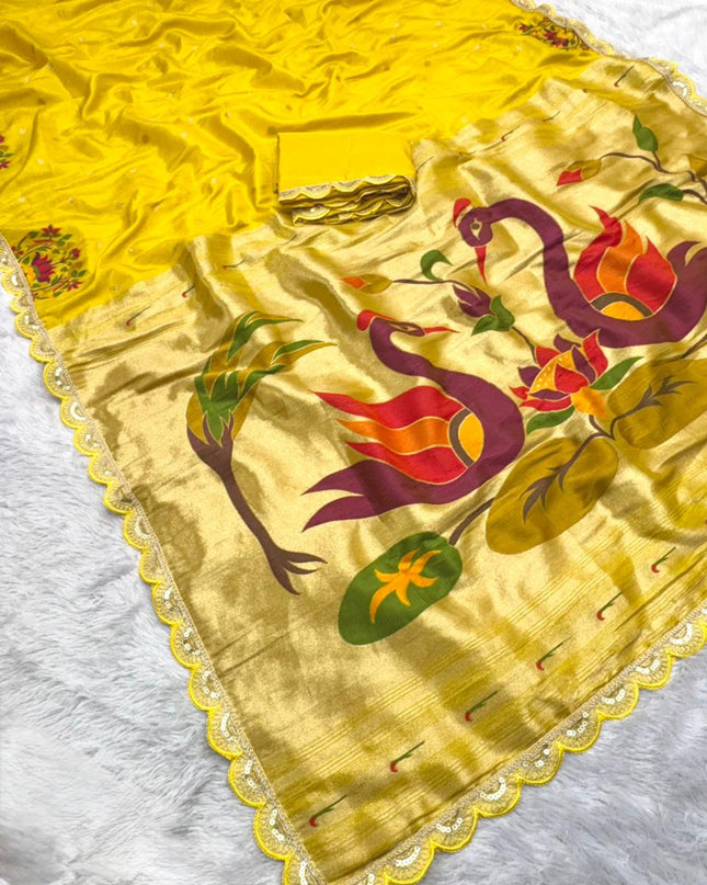 Tissue Shimmer Silk Saree