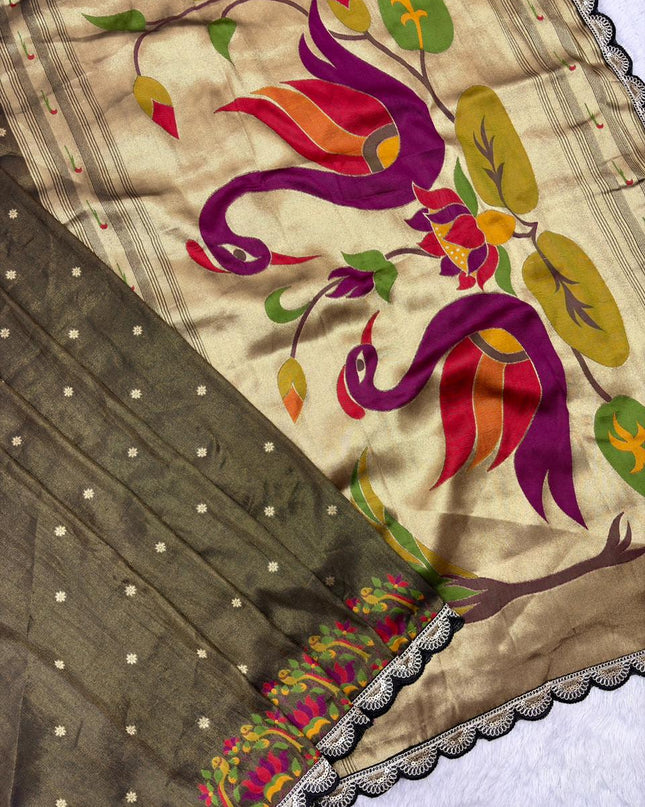 Tissue Shimmer Silk Saree