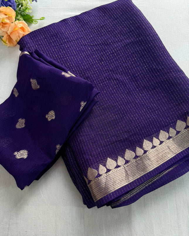 Chinon Viscose Sarees