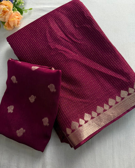 Chinon Viscose Sarees
