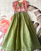 Olive Green  with Blush Pink