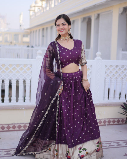 Swan lehenga