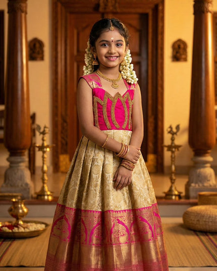 Soft Jacquard Silk Gown