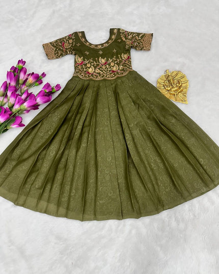 Georgette Silk Gown