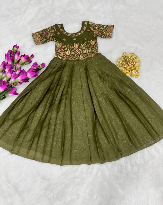 Georgette Silk Gown