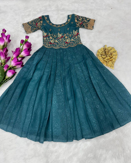 Georgette Silk Gown