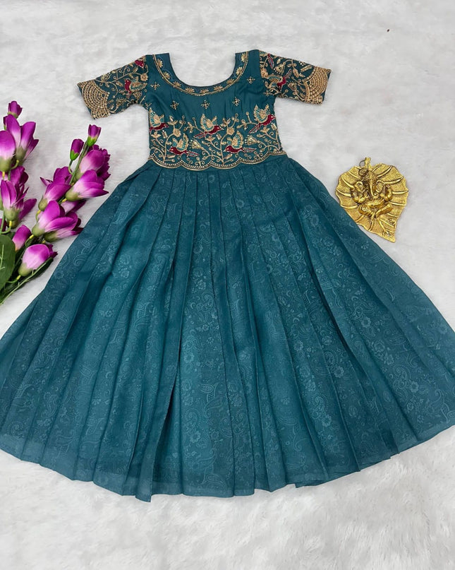 Georgette Silk Gown