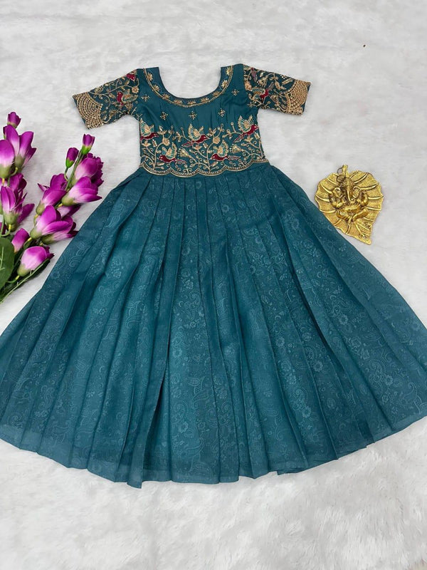 Georgette Silk Gown