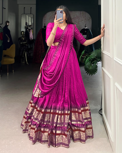 Pure Chanderi  Lehanga Choli