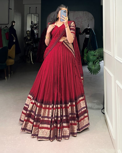 Pure Chanderi  Lehanga Choli