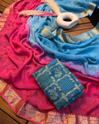 Rani Pink × Aqua Blue