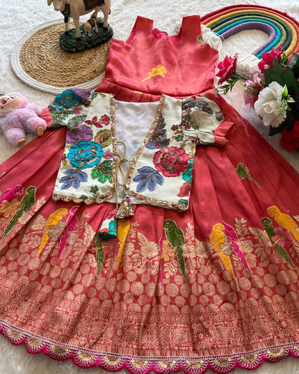 Parrat Design Gown With Floral Position