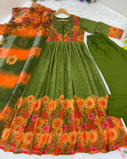 Fox Gerorrget Gown With Dupatta