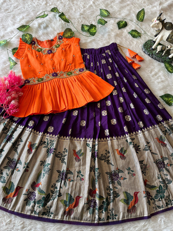 Bird Beauty Kids Lehenga