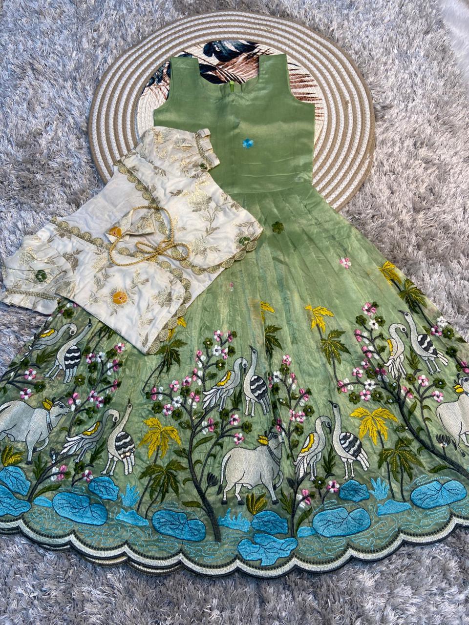 Soft Nylon Silk Gown with Coat