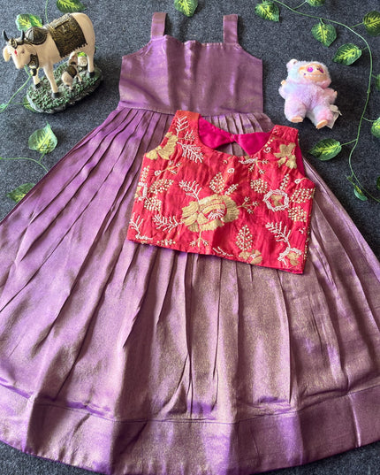 Viscose Tissue Gown With Handwork Coat