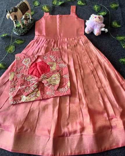 Viscose Tissue Gown With Handwork Coat