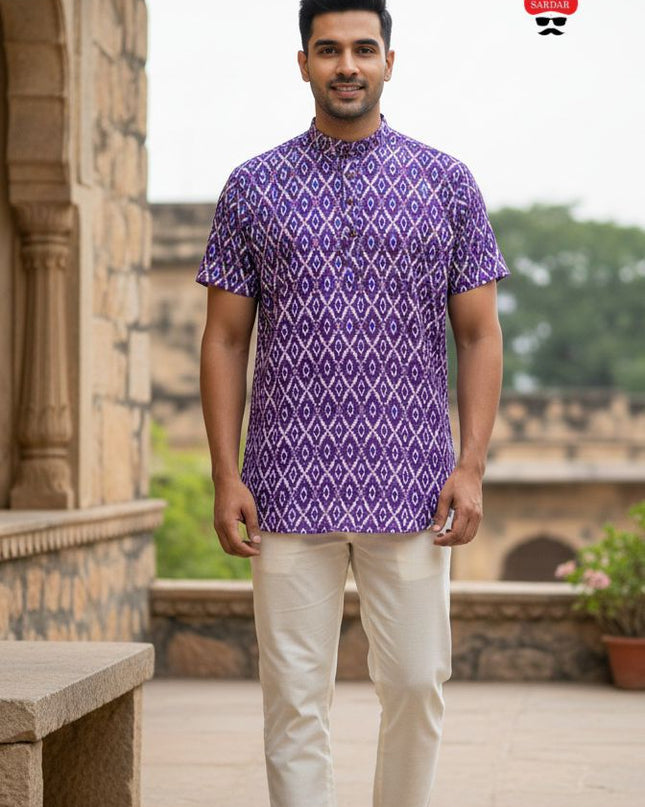 Short Kurta Half Sleeves