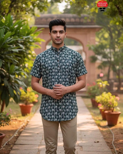 Short Kurta Half Sleeves
