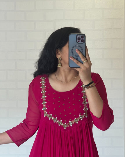 Blooming Georgette Kurti