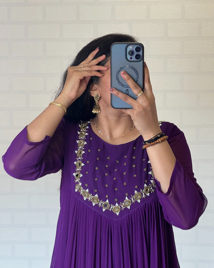 Blooming Georgette Kurti