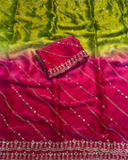 Parrot Green & Rani Pink