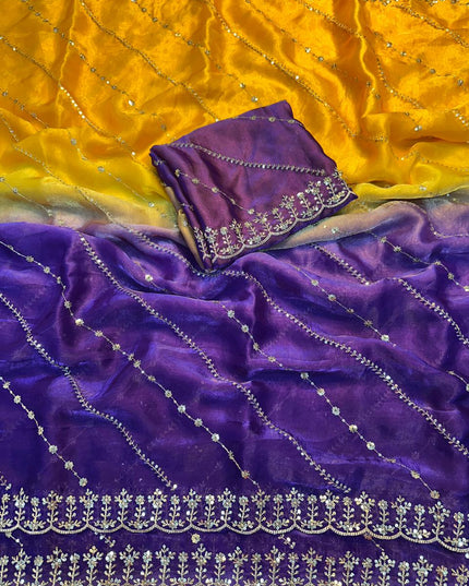 Royal Ombre Organza Sarees
