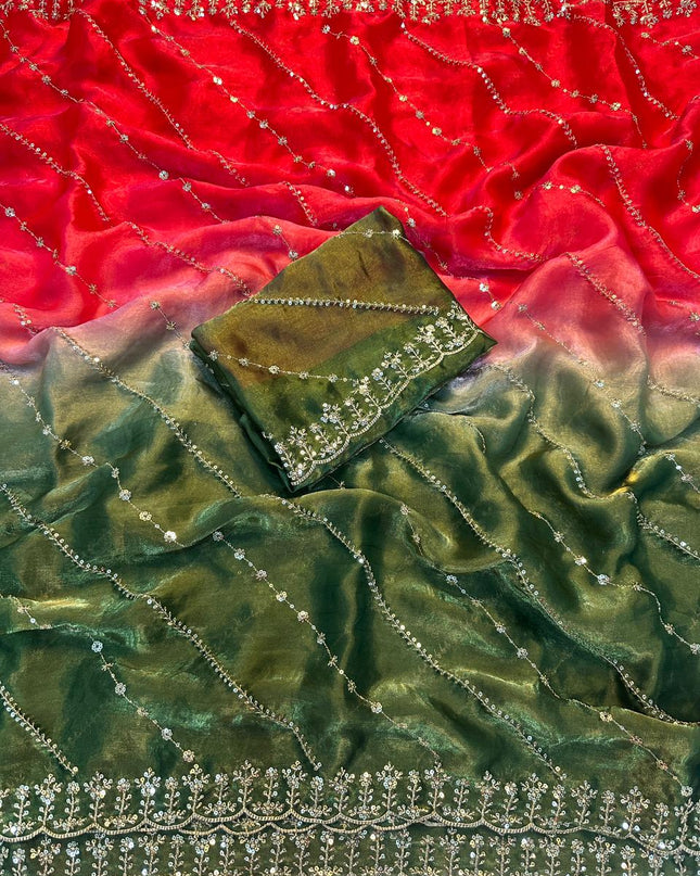 Royal Ombre Organza Sarees
