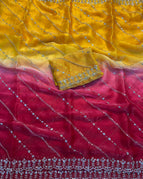 Mustard Yellow & Rani Pink
