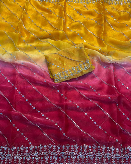 Royal Ombre Organza Sarees