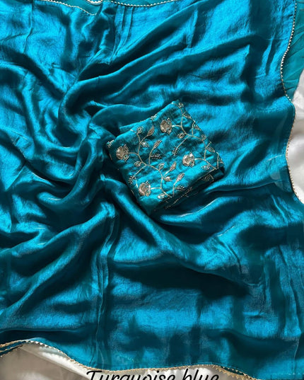 Fendy Sattin Plan Sarees