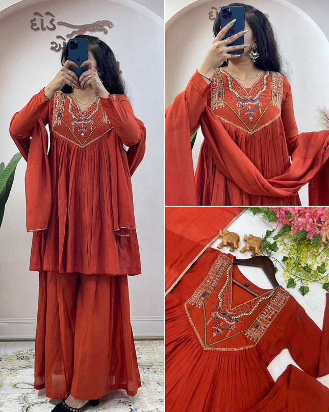 Pure Mul Chanderi Ethnic Dress