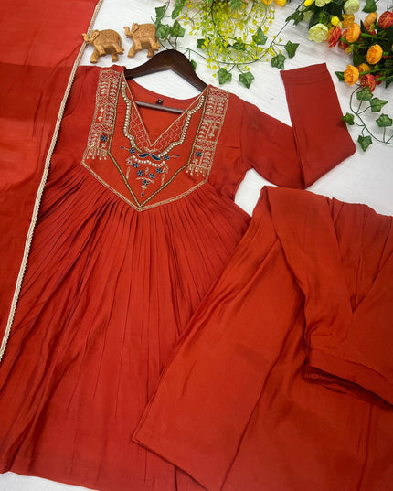Pure Mul Chanderi Ethnic Dress