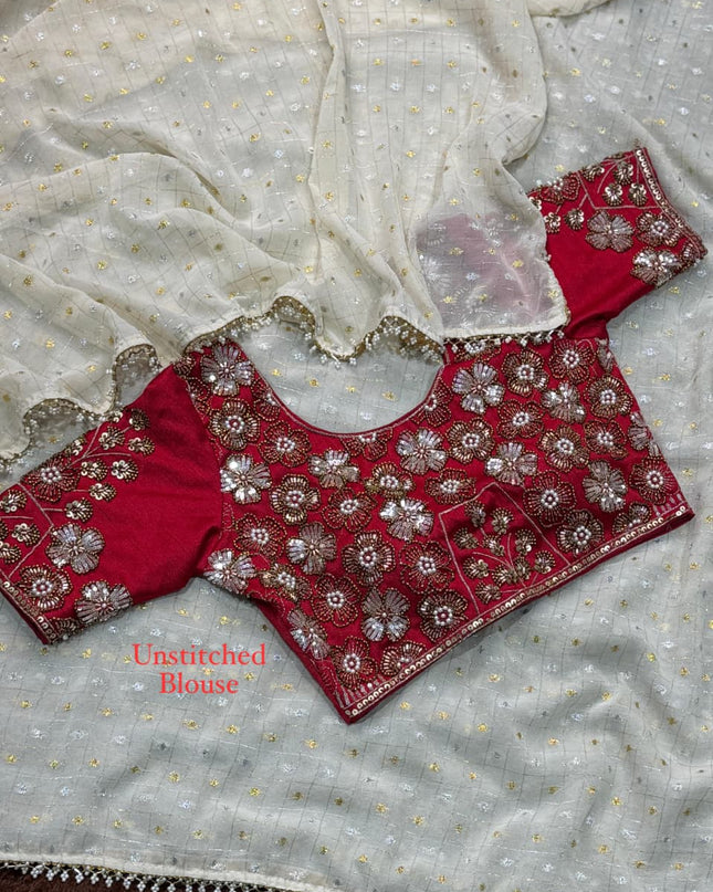 Cruchy Georgette Saree