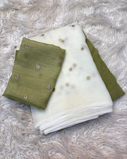 Soft Ombré Organza-Style Sarees