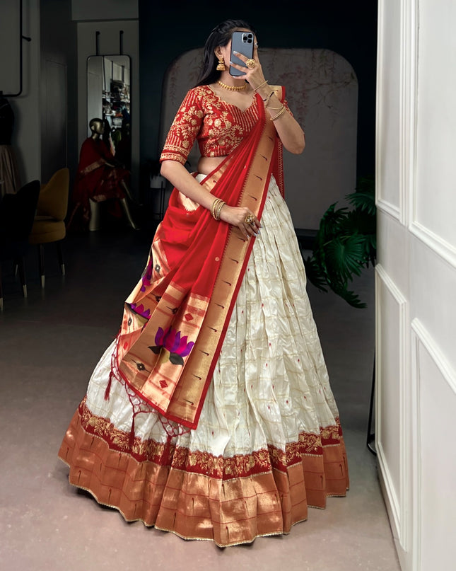 Traditional Lehenga Choli with Silk Dupatta