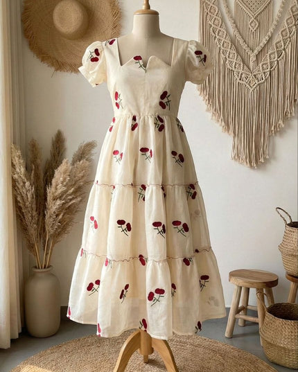 Chanderi Cotton Freeding Frocks