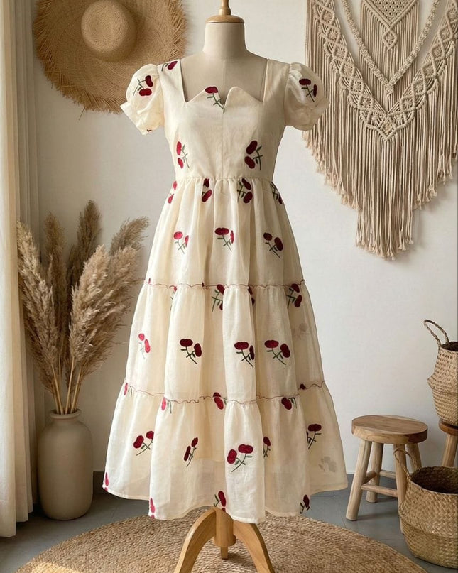 Chanderi Cotton Freeding Frocks