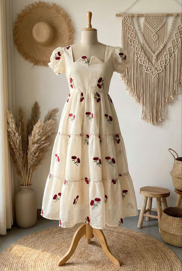 Chanderi Cotton Freeding Frocks