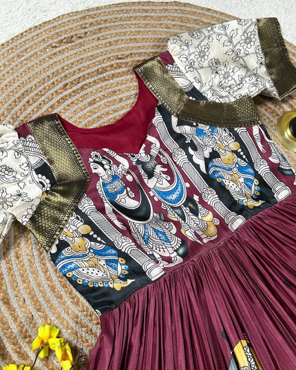 Kalamkari Muslin Cotton Frock