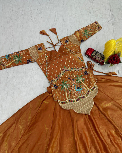 Pure Silk Satin Lehenga