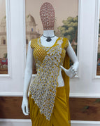 Mustard Yellow Saree