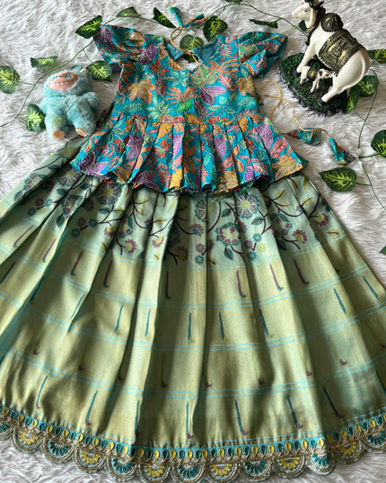 Tissue Silk Kids Lehanga