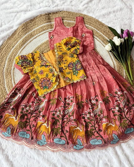 premium Gown With Print Coat Dresses