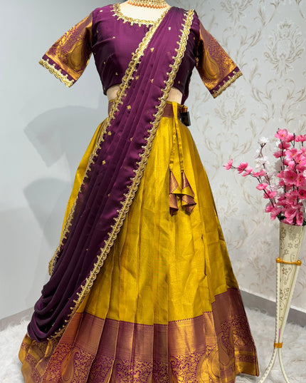 Maharani Contrast Lehenga
