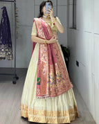 Dusty Rose Pink With Ivory