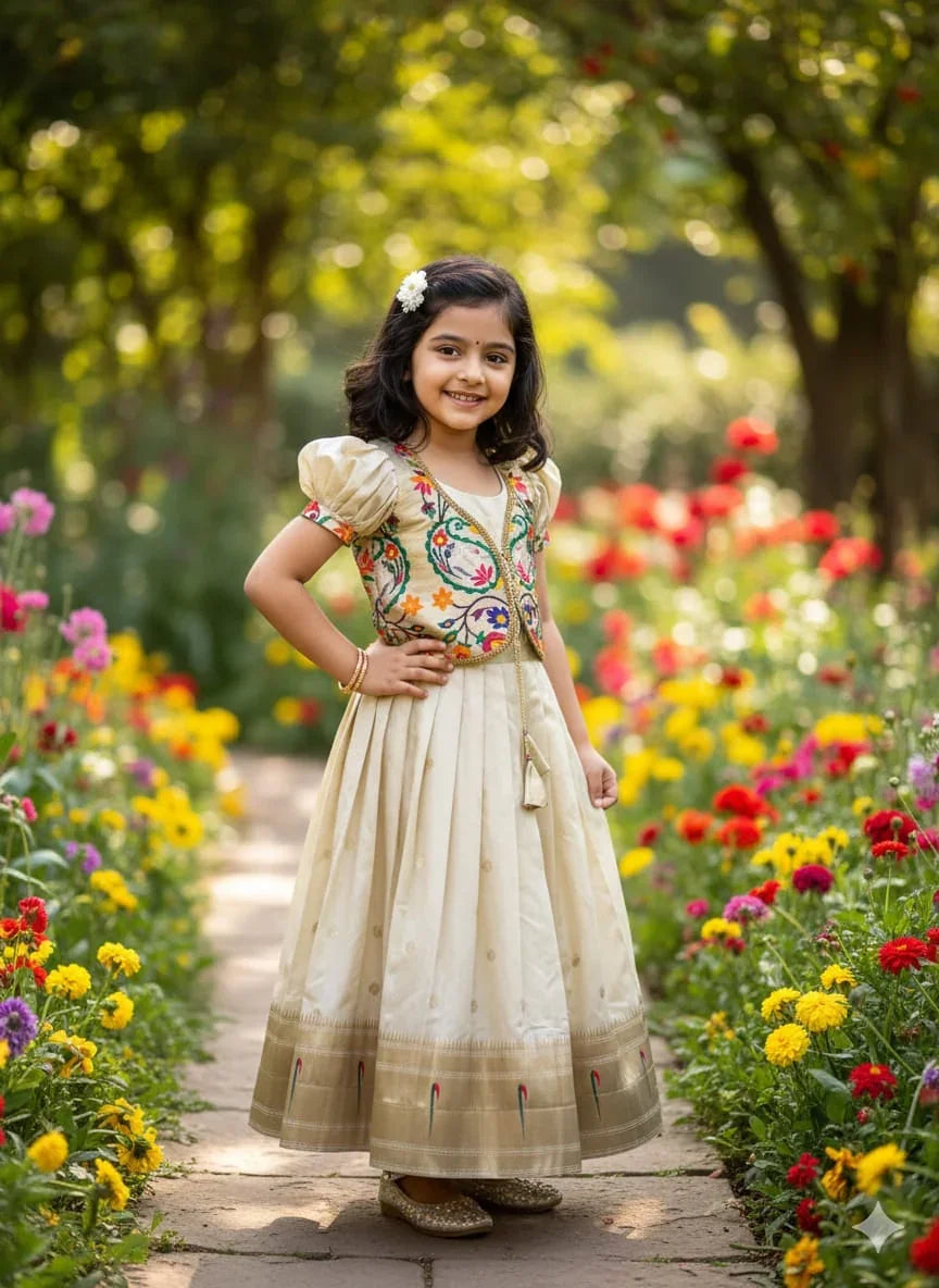 Paithani Gown with Coat