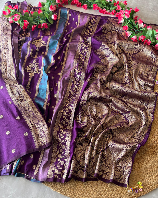 Pure Soft khadi Georgette Zari Tissue Silk Sarees