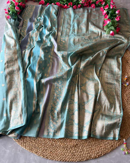 Pure Soft khadi Georgette Zari Tissue Silk Sarees